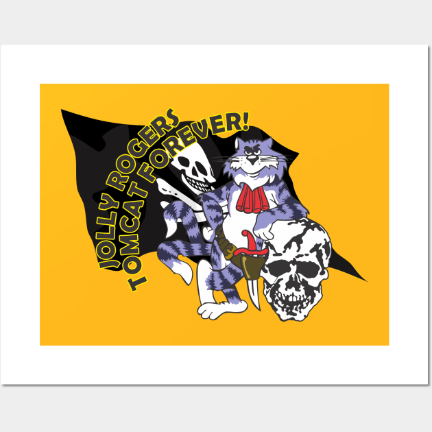 Tomcat Forever Jolly Rogers Wall Art by MBK